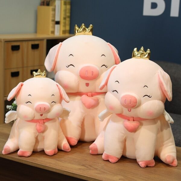 peluche-de-cochon-assis-rose-trio.jpg Peluche De Cochon Assis