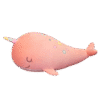 Peluche Géante Baleine Licorne Rose