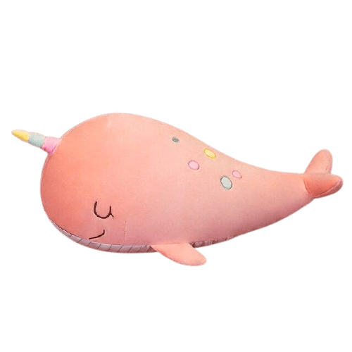 Peluche Géante Baleine Licorne Rose