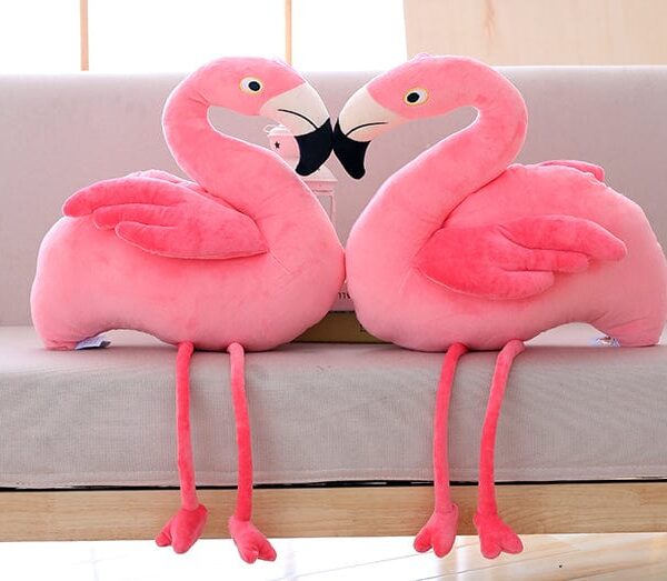 Peluche Géante Flamant Rose <br> Flamy l'Amoureux™