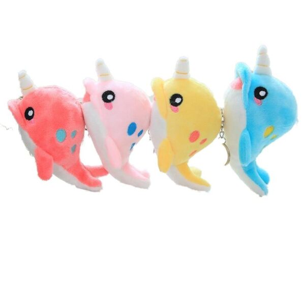 Peluche Porte Clés Baleine Licorne