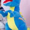 Peluche géante dinosaure a la grande bouche