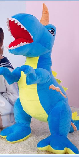 Peluche géante dinosaure a la grande bouche