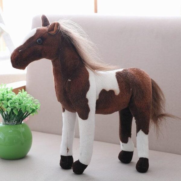 Poupée Poney Mascotte Cheval Jouet en Peluche