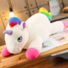 Grosse peluche magique licorne acr-en-ciel
