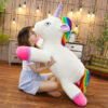 Peluche magique xxl en forme de licorne