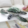 Tortue géante en peluche douce et mignonne verte