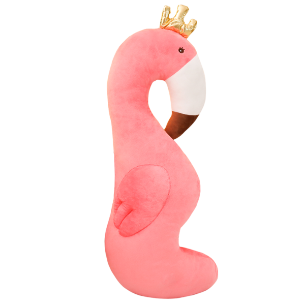 Peluche géante flamant rose toute douce