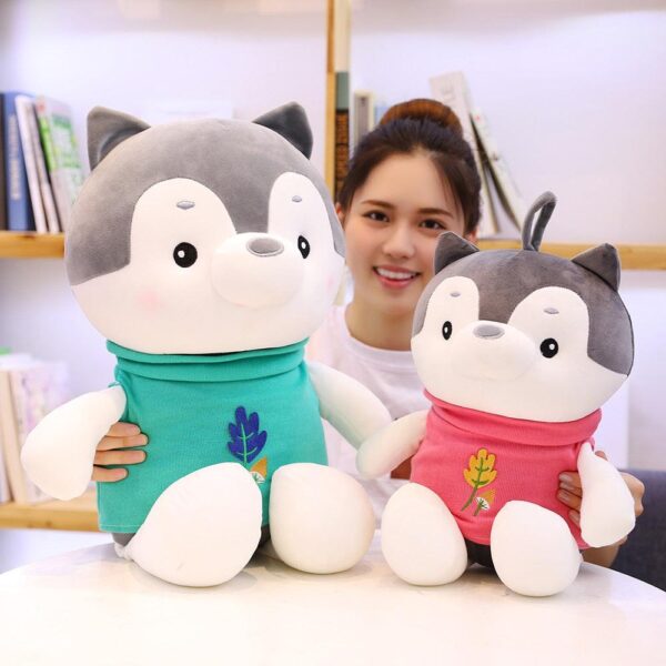 product-image-1284388668_a6861c72-a33c-4812-9293-7cf0dc72a0bb.jpg Animal en peluche Husky Dog avec vêtements