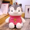 Animal en peluche Husky Dog avec vêtements