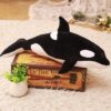 Peluche Baleine Noir et Blanc