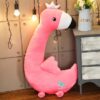 Licorne géante. Oreiller en peluche flamant rose et dinosaure pour petit ami