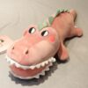 Peluche Crocodile Rose