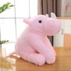 Peluche géante rose rhinocéros XXL