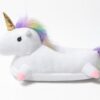 Chaussons licorne en peluche