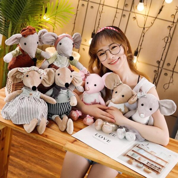 product-image-1394530308_79323027-3563-45d9-ac2b-36302d35f859.jpg 1pc 16.5" Cute & Lovely Dressing Cloth Animal Ballet Mouse Plush Toys