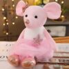 1pc 16.5" Cute & Lovely Dressing Cloth Animal Ballet Mouse Plush Toys