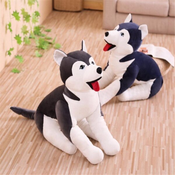 product-image-1413949601_229d9a11-e767-4823-9b30-0ff5c24a5492.jpg 23" 35" / - 60/90cm Cartoon géant Assis Chien en Peluche Rembourré Grand Jouet Husky