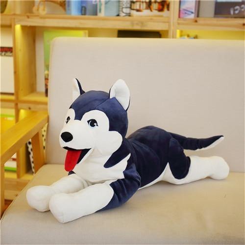 23" 35" / - 60/90cm Cartoon géant Assis Chien en Peluche Rembourré Grand Jouet Husky