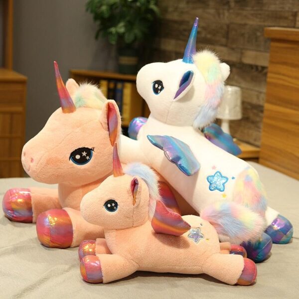 product-image-1426938600_91c52784-a87b-4bef-b2e3-9fc2e326b56b.jpg 12" - 17.5" Poupée licorne arc-en-ciel en peluche, poupée licorne en peluche pour enfants