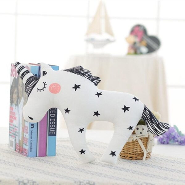 Peluche bébé cheval licorne