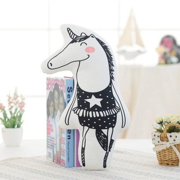 Peluche bébé cheval licorne