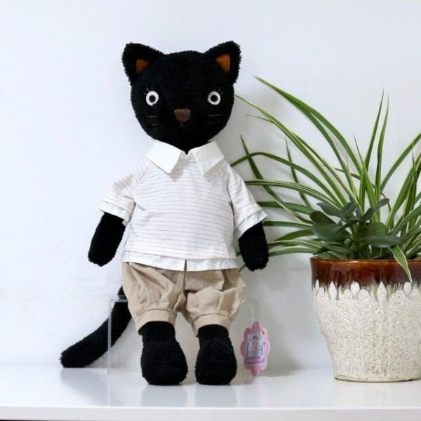 Peluche Doudou Chat Chemise