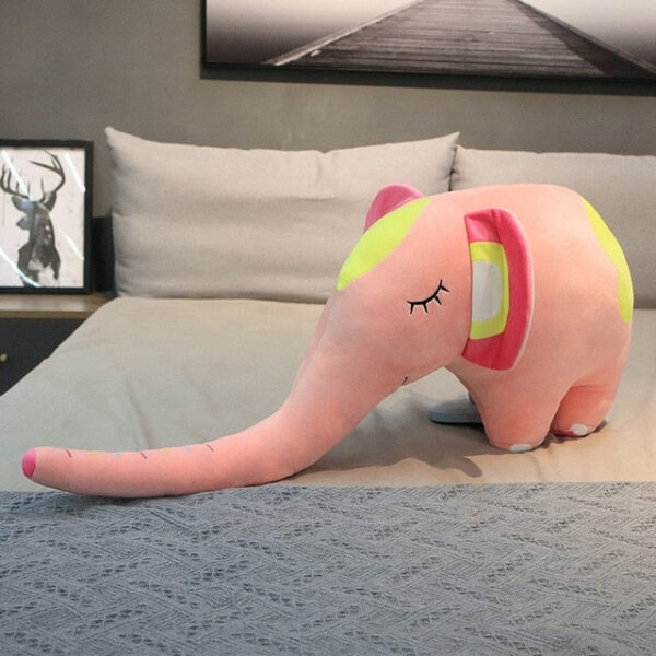 Peluche rose éléphant adorable 100 cm