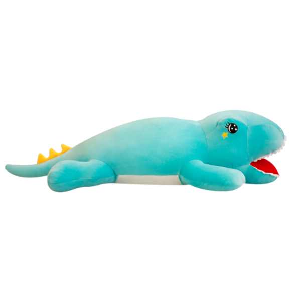 Doudou géant dinosaure bleu xxl