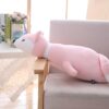 Grosse peluche rose pleine de tendresse renard