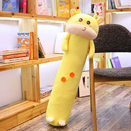 Doudou géant girafe aux grands yeux brillants