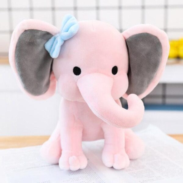 Peluche éléphant endormi de 9" pour la chambre de bébé