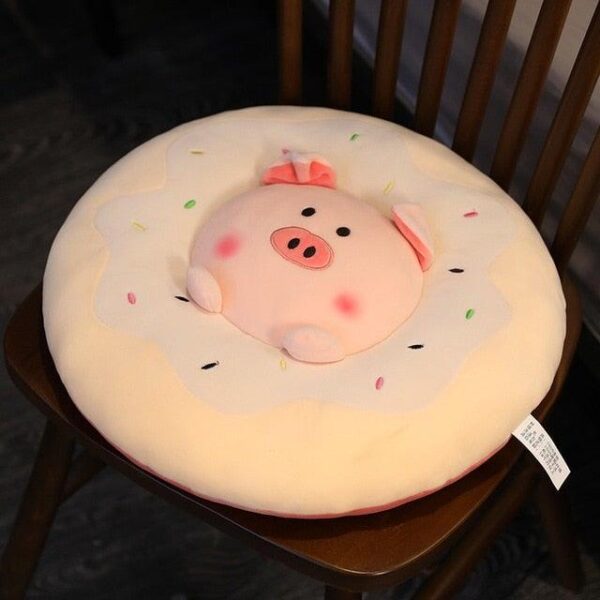 Peluche Coussin Cochon Donut
