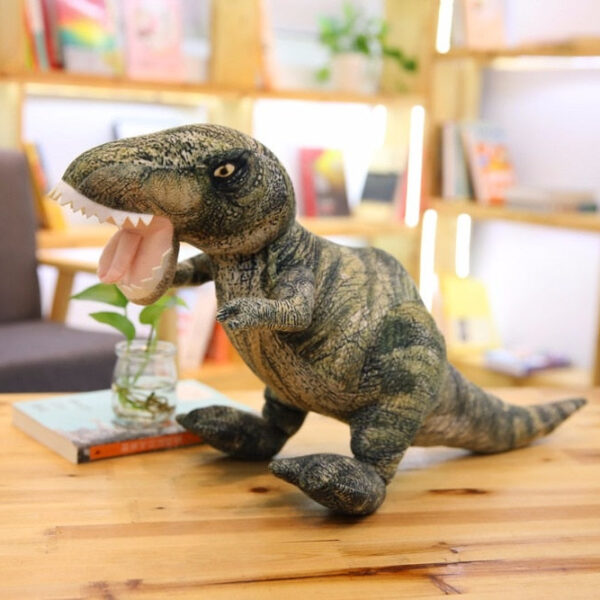 Grosse peluche réaliste de dinosaure