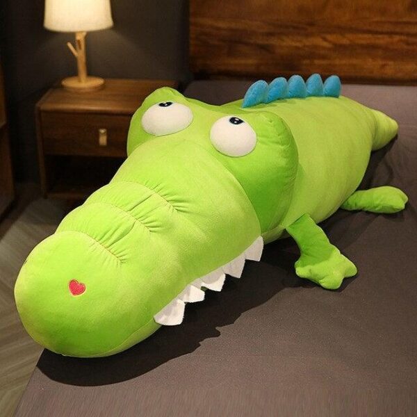 Peluche Crocodile Rose 1m