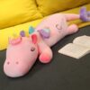 Grand animal en peluche Licorne couchée