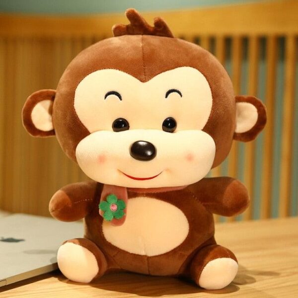 9" - 19.5" Jouets en peluche singe mignon avec écharpes