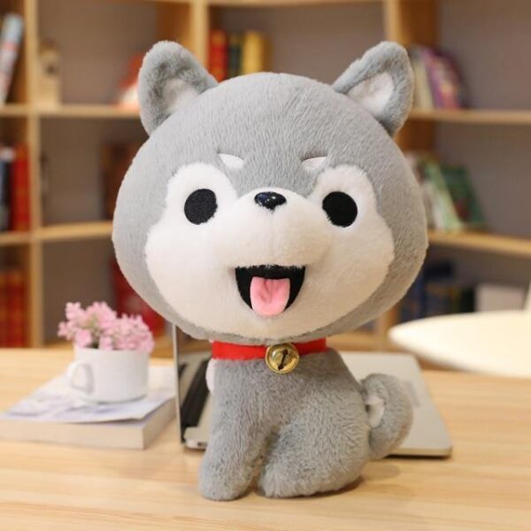 Poupée Peluche Chien Husky 25/35cm Kawaii