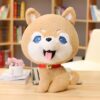 Poupée Peluche Chien Husky 25/35cm Kawaii