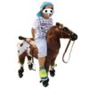 Fancytrader - Cheval géant de 31'' en peluche de simulation