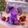 Peluche éléphant endormi de 9" pour la chambre de bébé