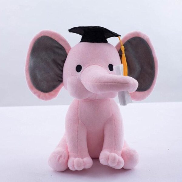 Peluche éléphant endormi de 9" pour la chambre de bébé