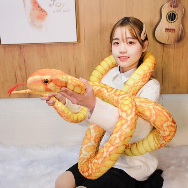 product-image-1791160712_6abe8baf-741d-492f-83ac-119545232e45.jpg Peluche Serpents Simulés 46"-118" / 110cm-300cm Peluche Boa Cobra Géant Long Serpent en Peluche