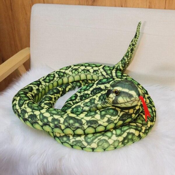 Peluche Serpents Simulés 46"-118" / 110cm-300cm Peluche Boa Cobra Géant Long Serpent en Peluche
