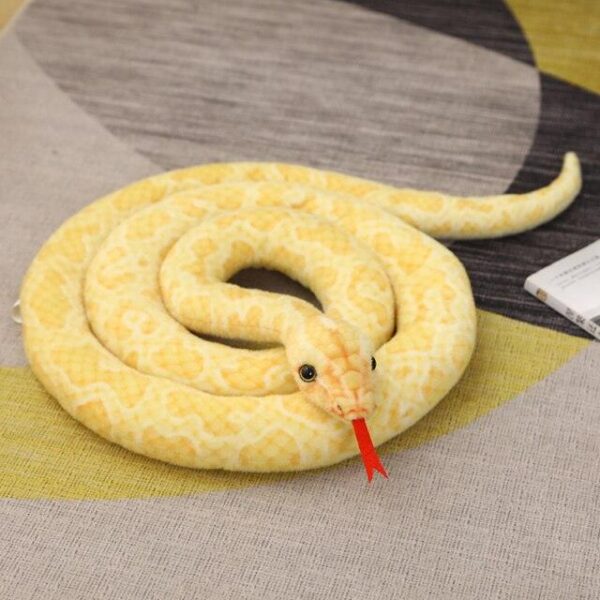 Peluche Serpents Simulés 46"-118" / 110cm-300cm Peluche Boa Cobra Géant Long Serpent en Peluche