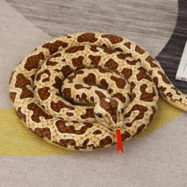 Peluche Serpents Simulés 46"-118" / 110cm-300cm Peluche Boa Cobra Géant Long Serpent en Peluche