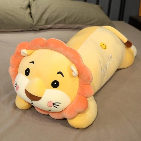 28" Poupée Kawaii Lion Dormant Longue Pilule