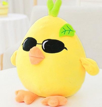 Poupée peluche poulet jaune Kawaii