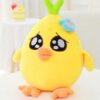 Poupée peluche poulet jaune Kawaii