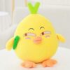 Poupée peluche poulet jaune Kawaii